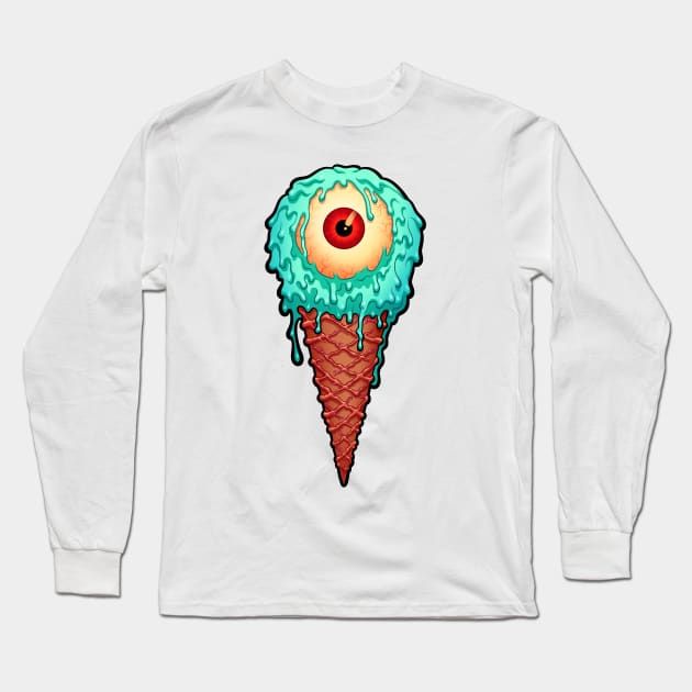 We All Scream Long Sleeve T-Shirt by tommartinart